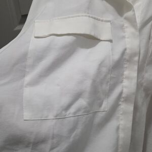 Good American White Casual Button Down Shirt